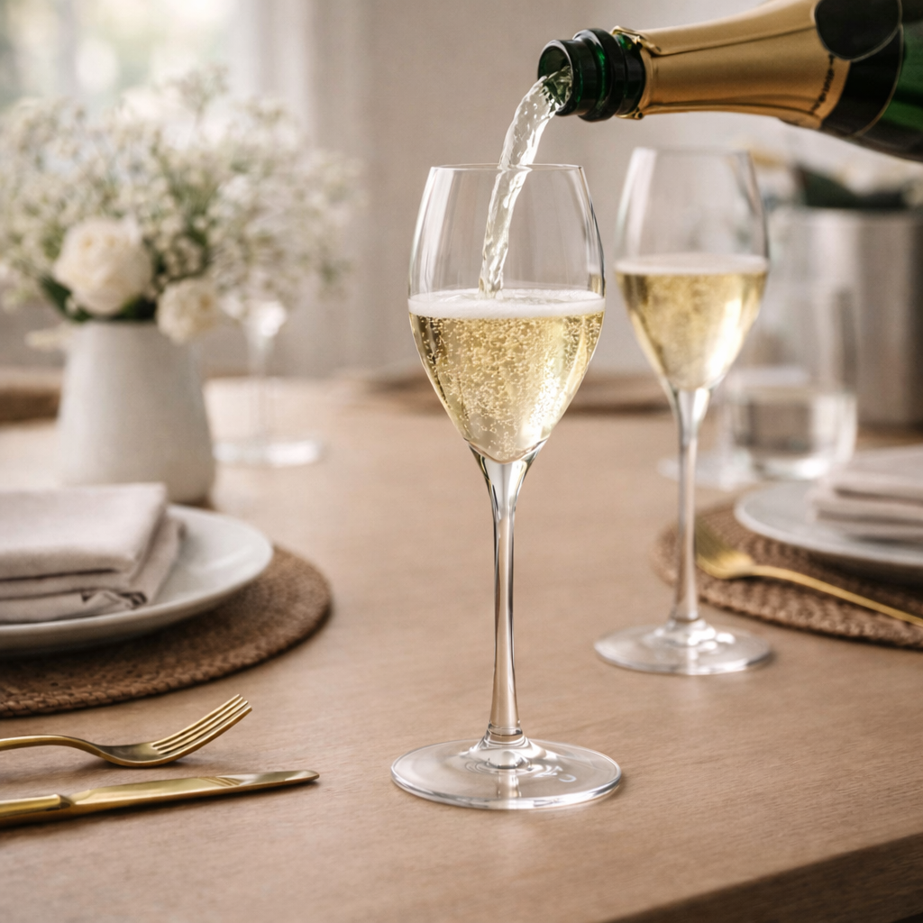 Set de 6 Copas Tulip Espumante Reserva Cristal Hechas a Mano 350ml