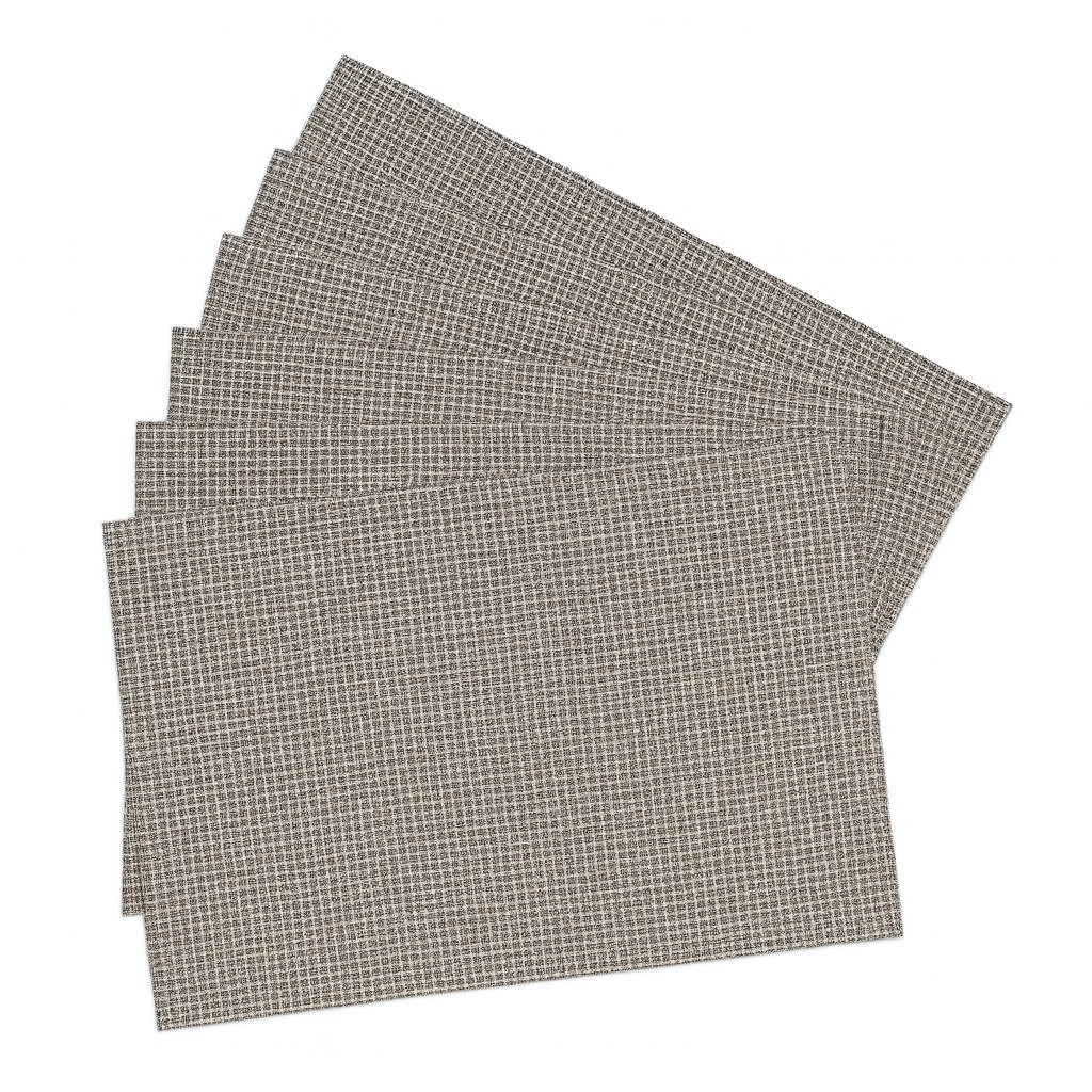 Set x 6 individuales Scacchi de vynil madera clara