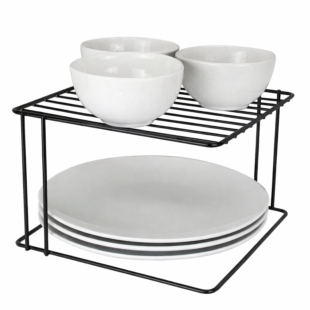 Estante apilable Organizare cuadrado 26cm negro