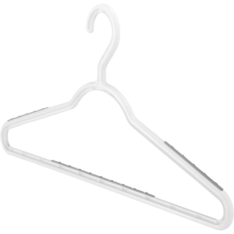 Colgadores ropa Slim Sure Grip blanco/gris set x 10