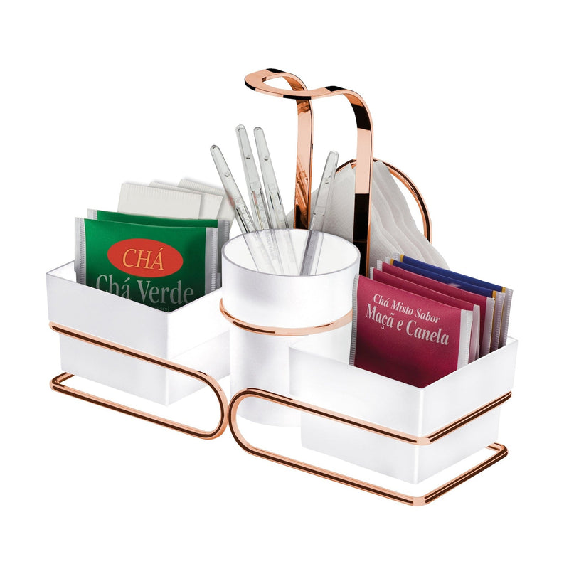 Conjunto té/café rose gold 