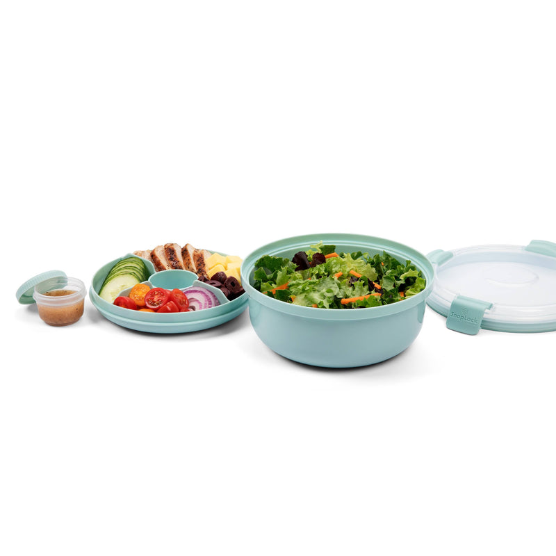 Contenedor ensalada para llevar 4 tazas sage Snaplock