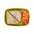 Contenedor sandwich & snack para llevar verde
