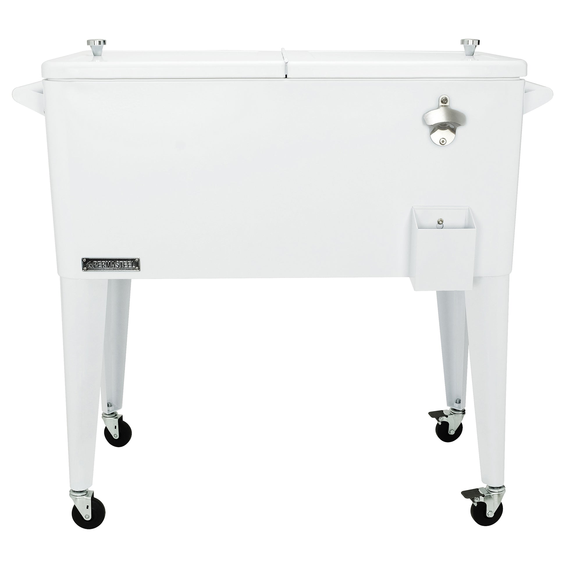Cooler patio con ruedas blanco 76 litros