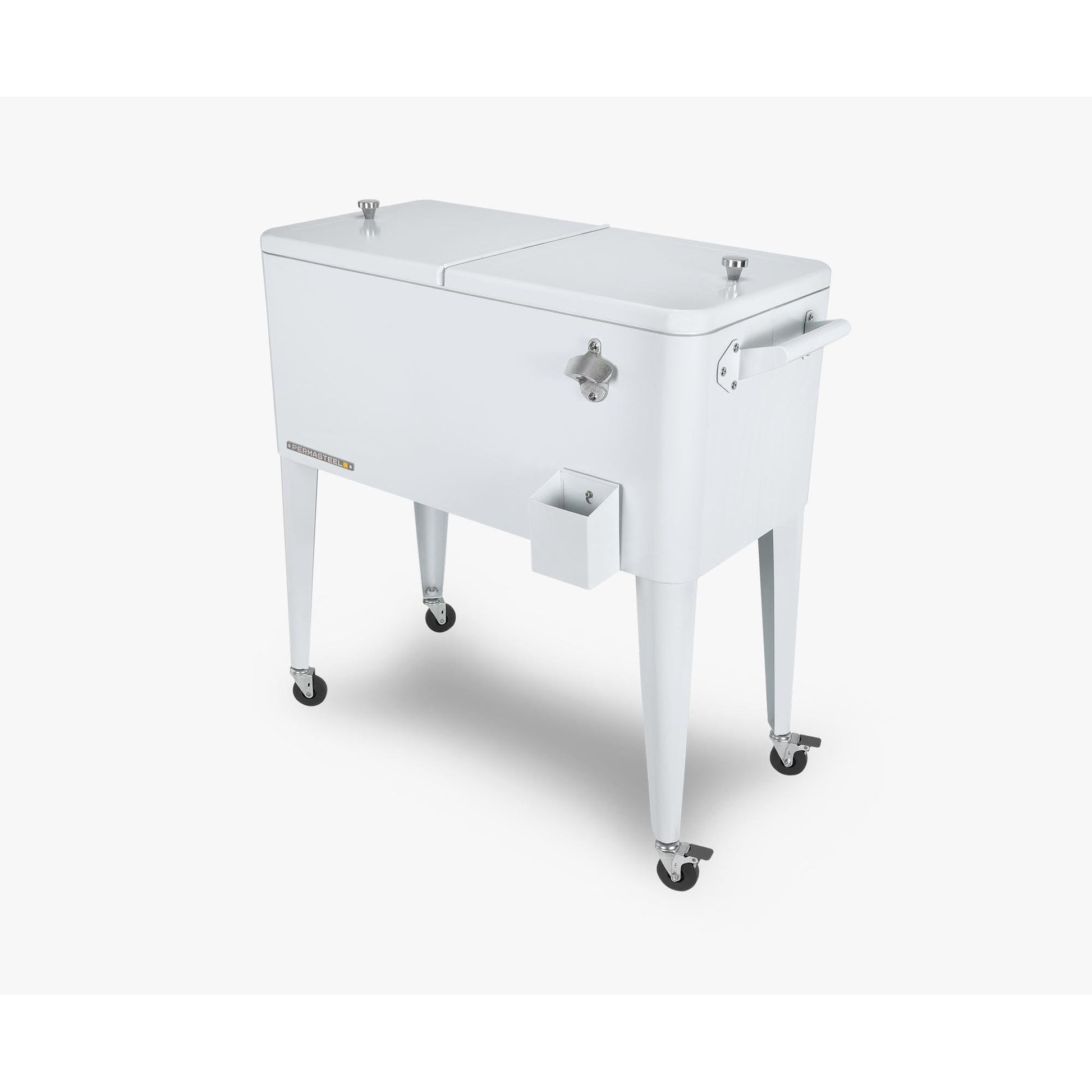 Cooler patio con ruedas blanco 76 litros