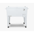 Cooler patio con ruedas blanco 76 litros