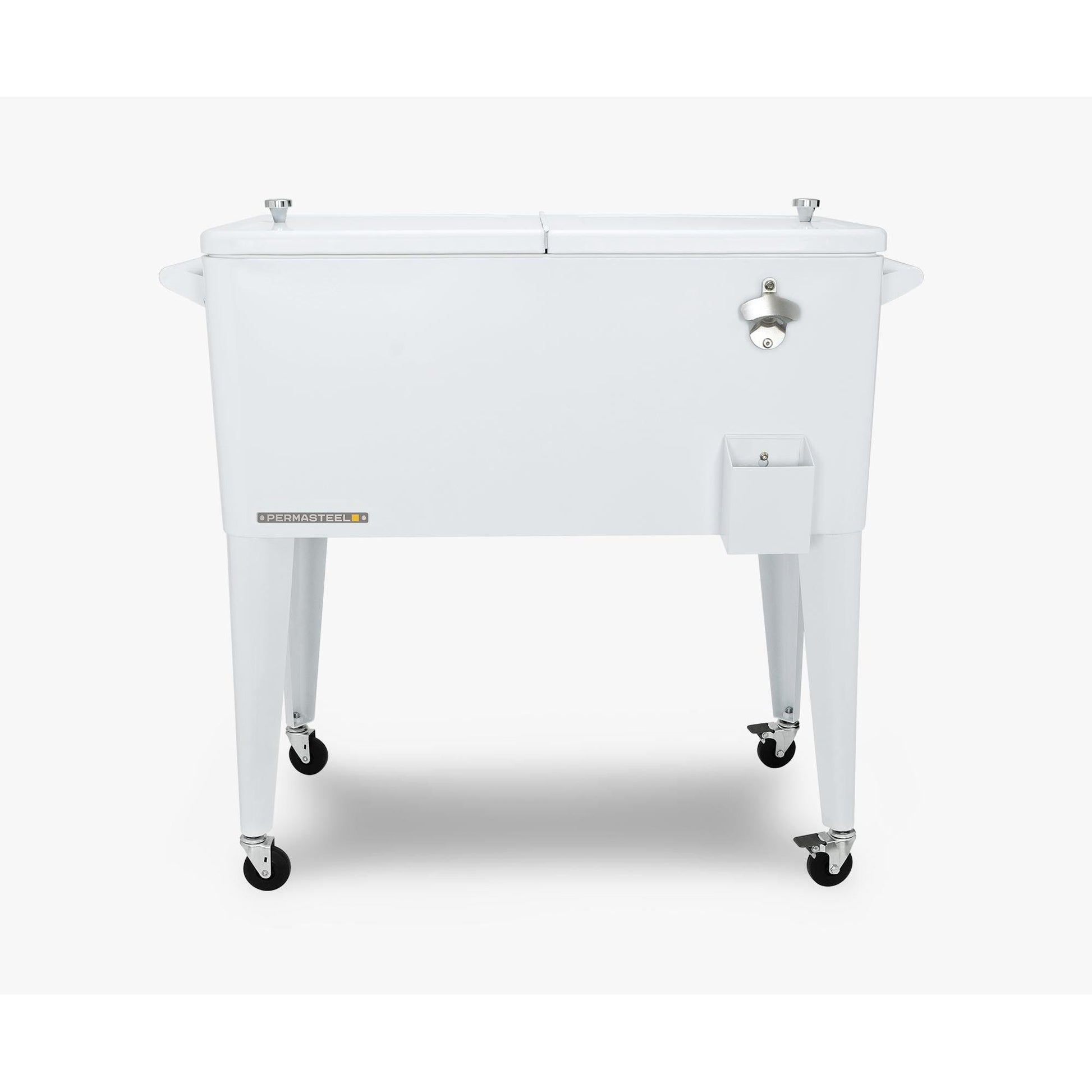 Cooler patio con ruedas blanco 76 litros