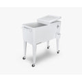 Cooler patio con ruedas blanco 76 litros