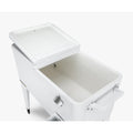 Cooler patio con ruedas blanco 76 litros