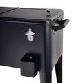 Cooler patio con ruedas negro 76 litros