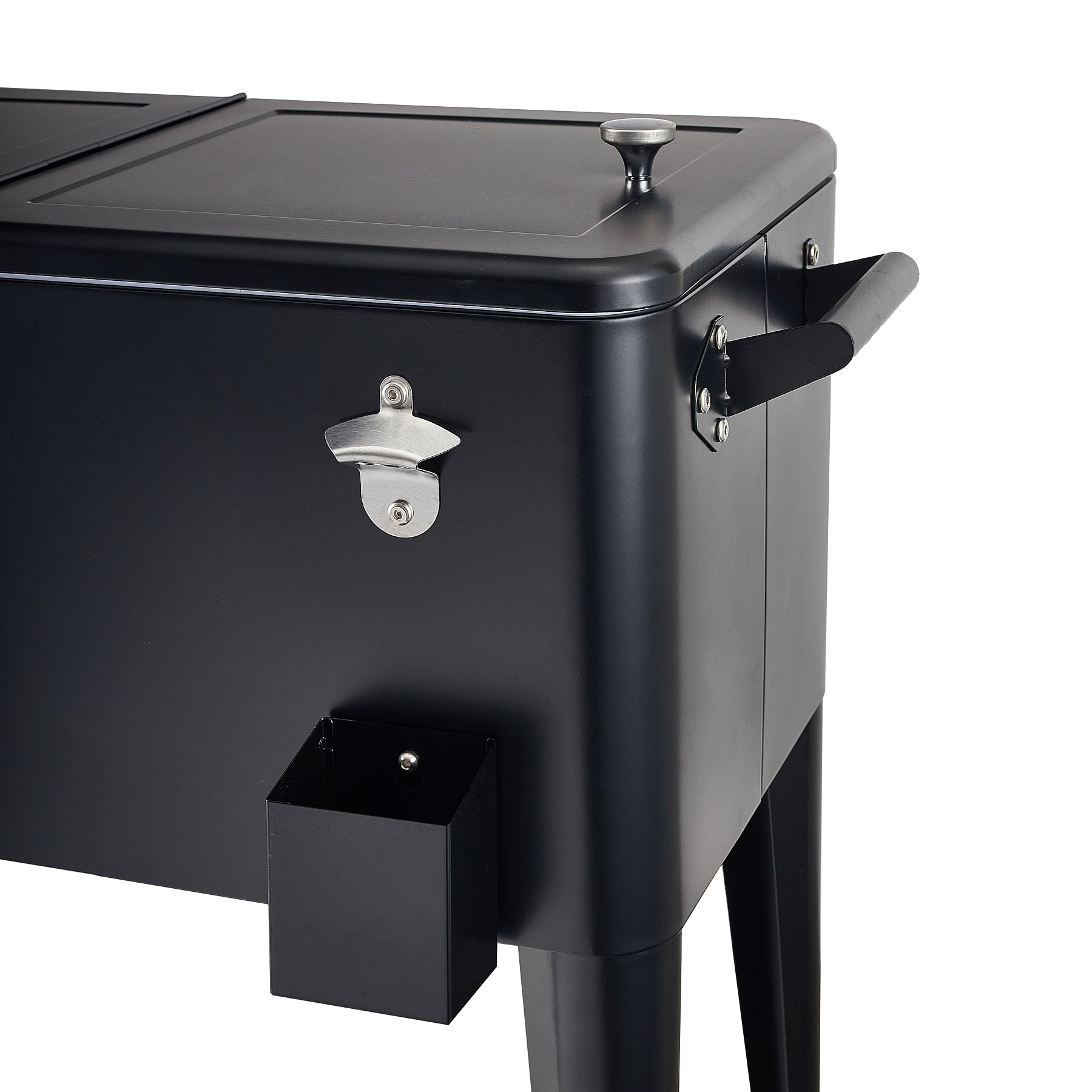 Cooler patio con ruedas negro 76 litros