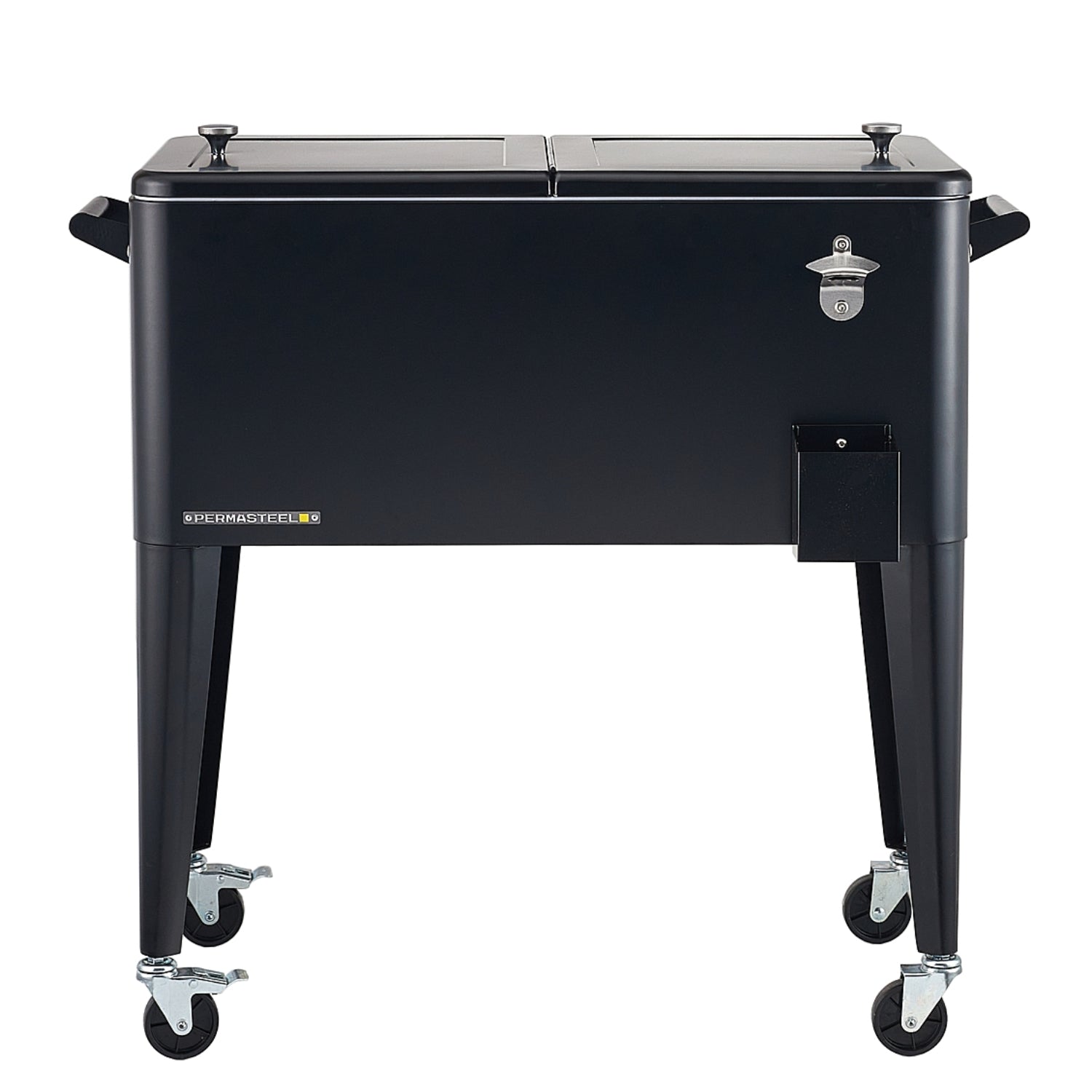 Cooler patio con ruedas negro 76 litros