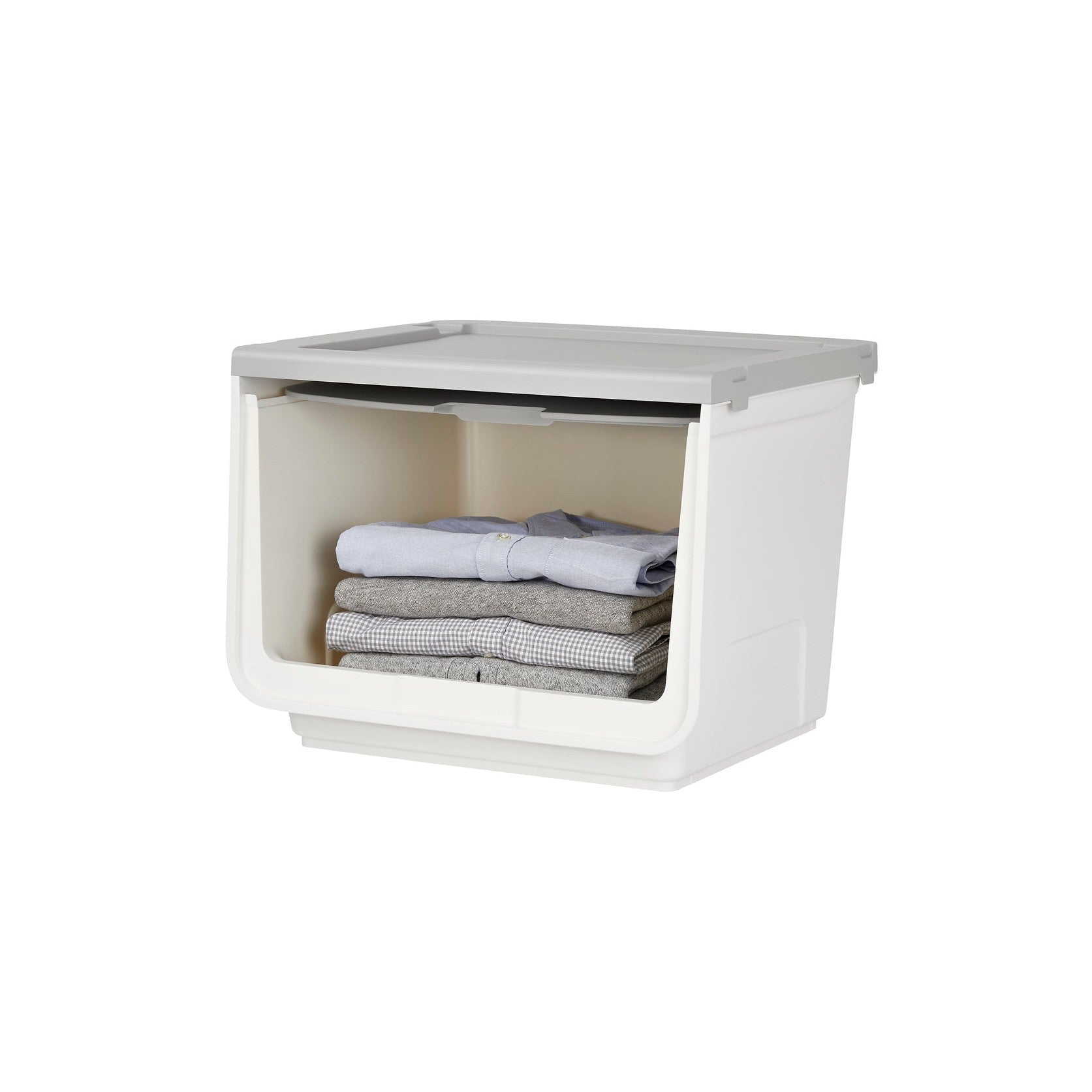 Cubo organizador Roomax 39 litros gris