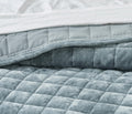 Cubrecama Velvet Premium Elenora azul hielo