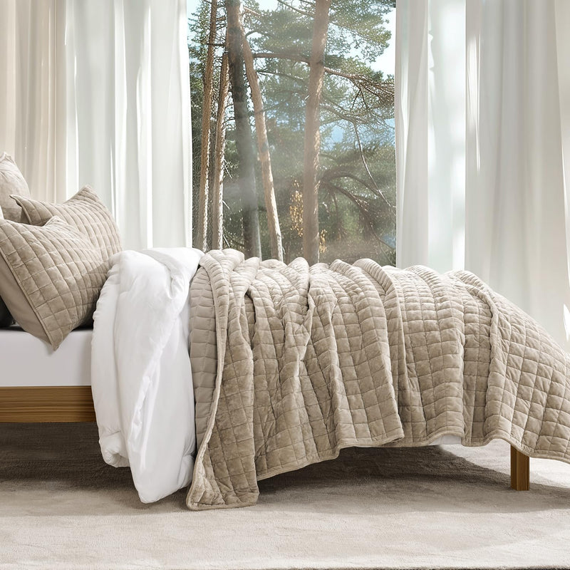 Cubrecama Velvet Premium Elenora beige arena