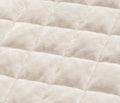 Cubrecama Velvet Premium Elenora blanco crema