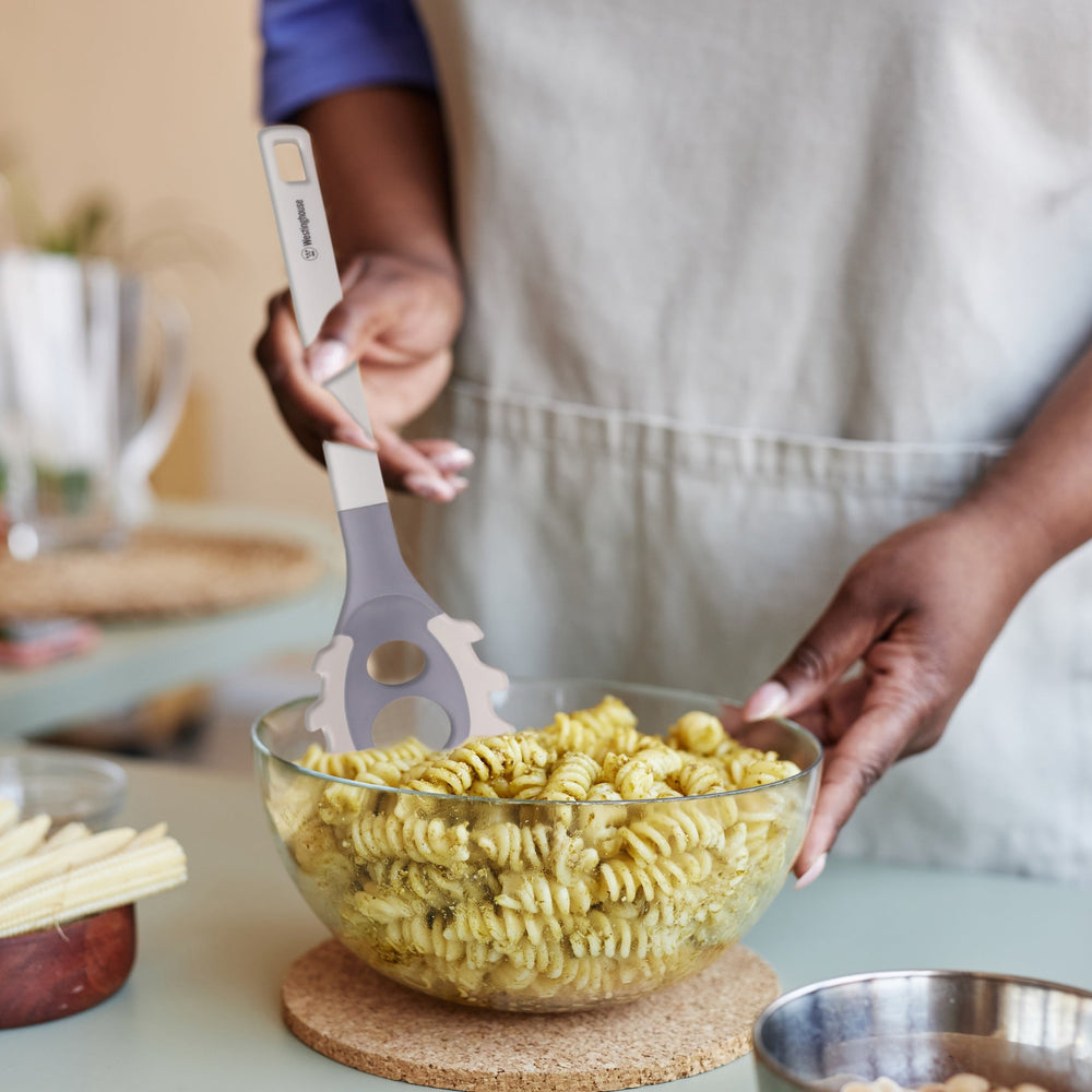 Cuchara pasta silicona Blanca – Resistente al Calor, Ergonómico y Antiadherente