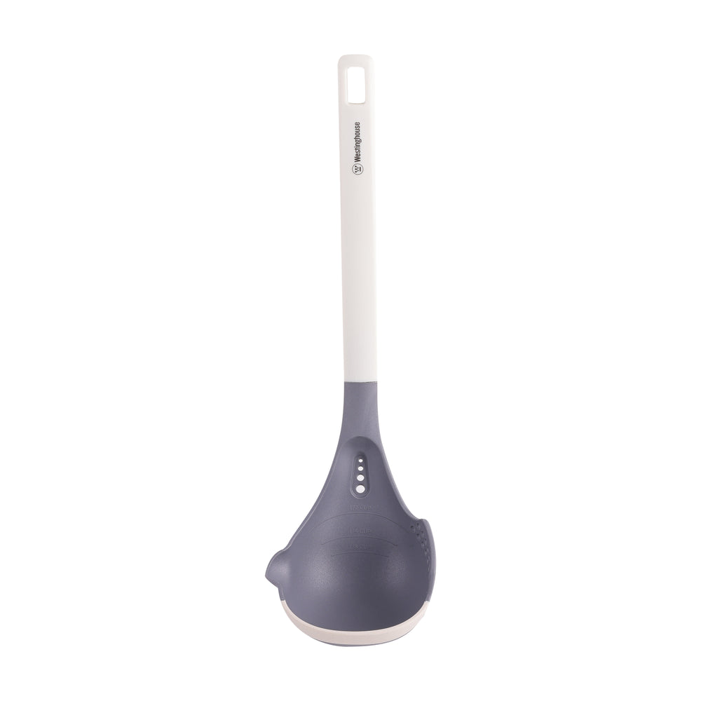 Cucharón Sopero Silicona Blanca – Resistente al Calor, Ergonómico y Antiadherente