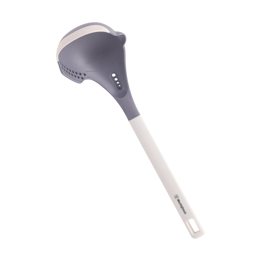 Cucharón Sopero Silicona Blanca – Resistente al Calor, Ergonómico y Antiadherente