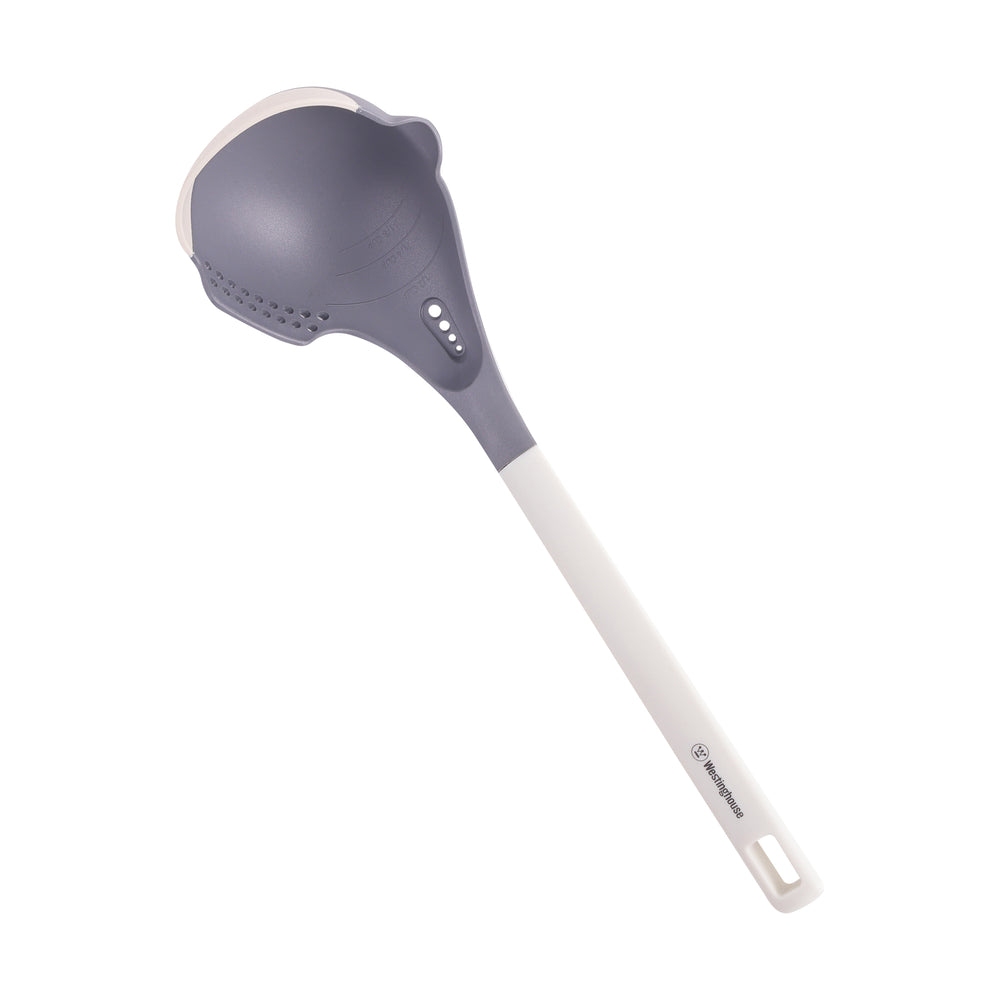 Cucharón Sopero Silicona Blanca – Resistente al Calor, Ergonómico y Antiadherente