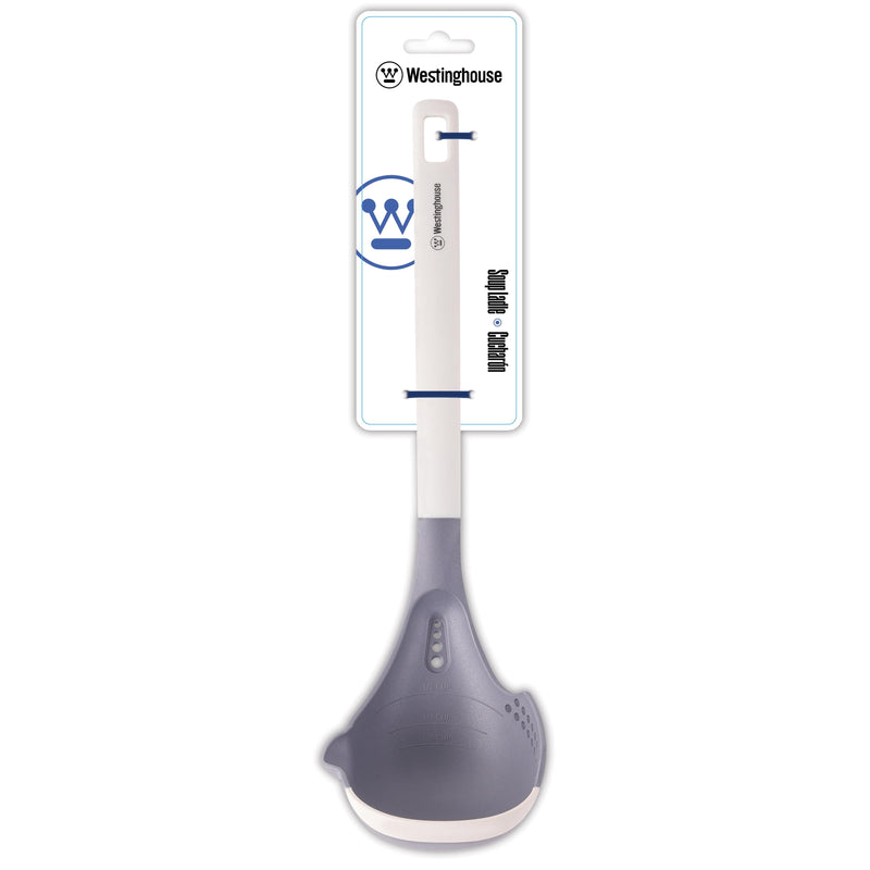 Cucharón Sopero Silicona Blanca – Resistente al Calor, Ergonómico y Antiadherente