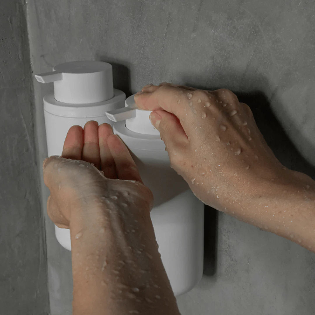 Dispensador de Jabón con Adhesivo Eleve Blanco – Sin Taladro, 500ml, Para Baño o Cocina