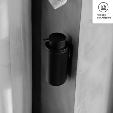 Dispensador de Jabón con Adhesivo Eleve Negro – Sin Taladro, 500ml, Para Baño o Cocina