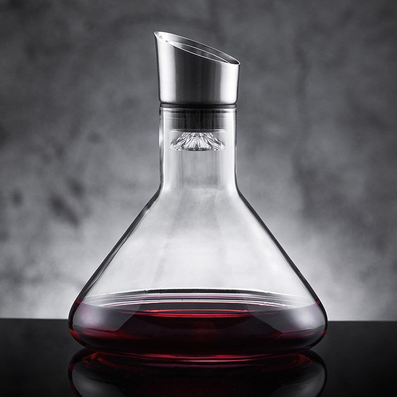 Decantador de Vino de Cristal 1.5 L con Aireador Integrado