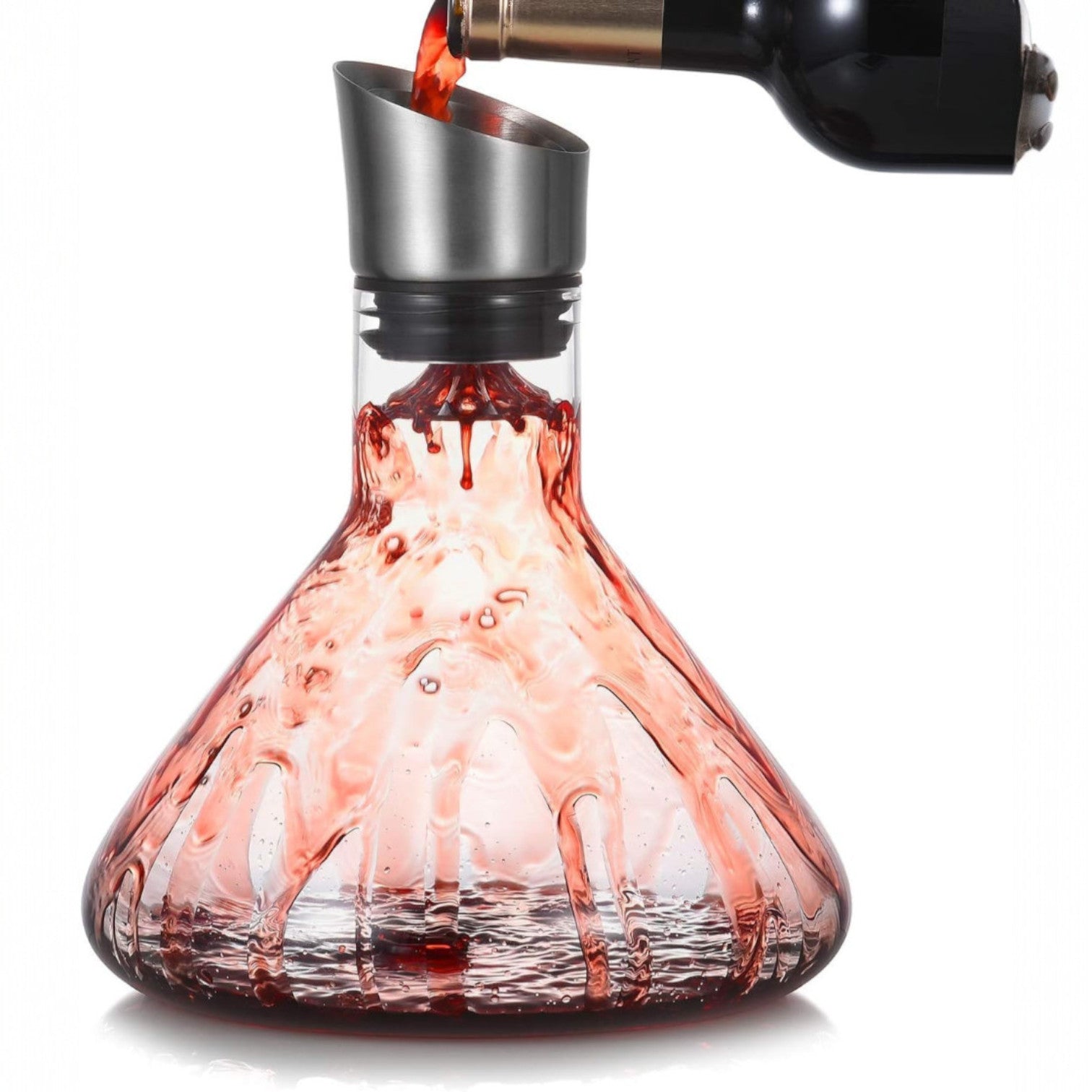 Decantador de Vino de Cristal 1.5 L con Aireador Integrado