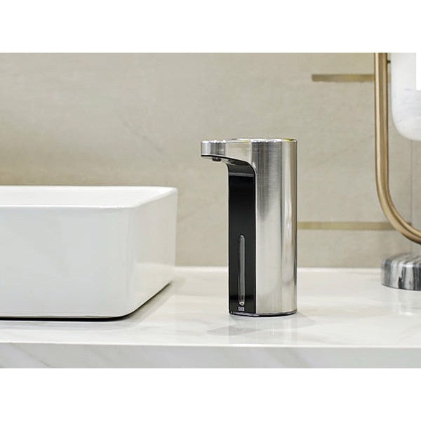 Dispensador jabón líquido sensor Aroma SMART plateado USB