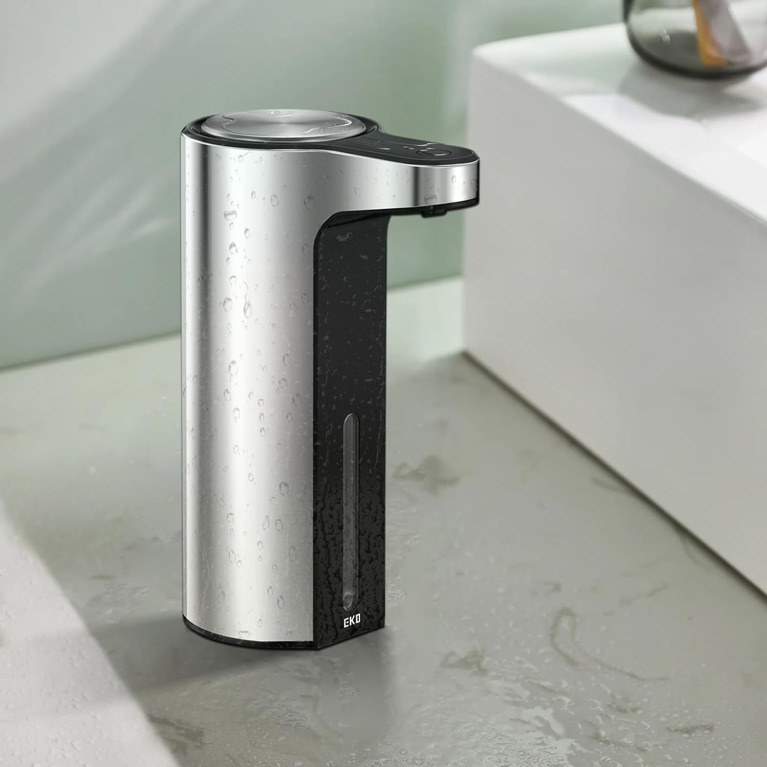 Dispensador jabón líquido sensor Aroma SMART plateado USB