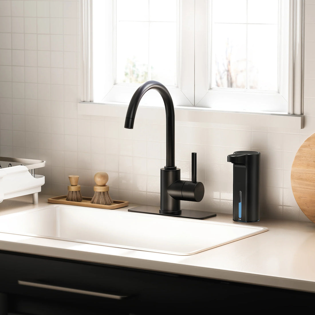 Dispensador Automático de Jabón Aroma Smart Negro USB