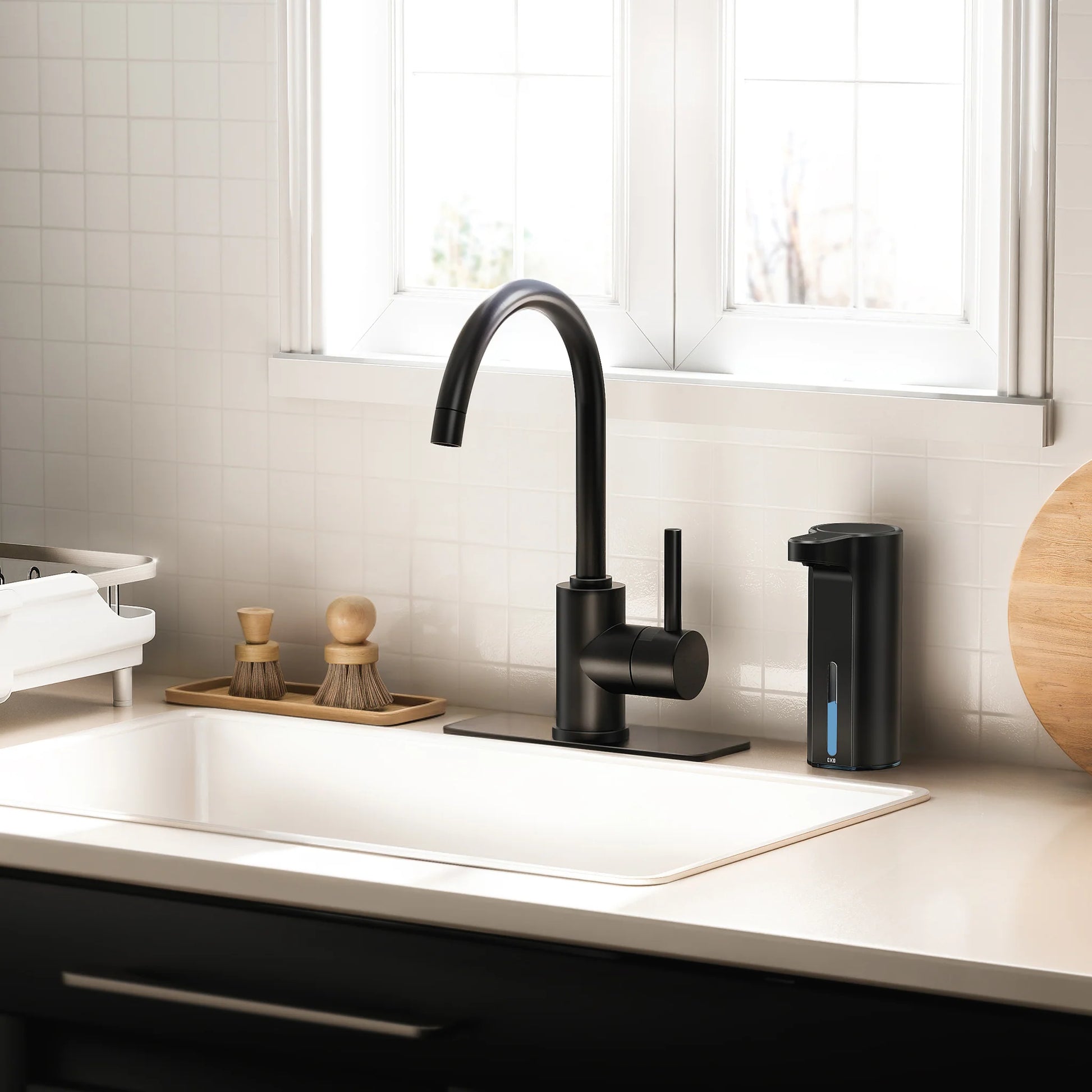 Dispensador Automático de Jabón Aroma Smart Negro USB