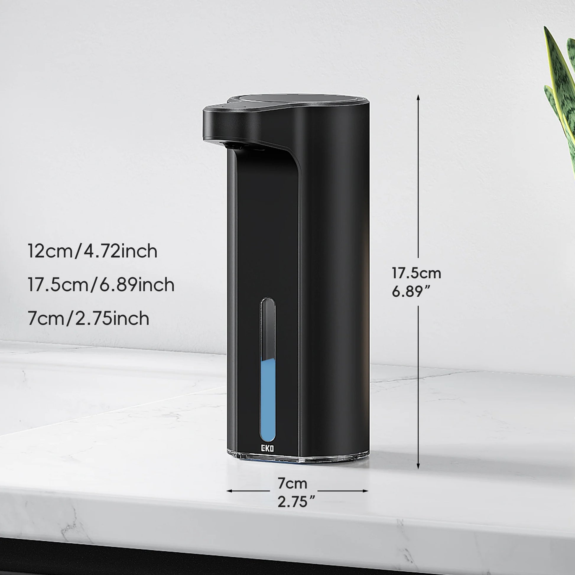 Dispensador Automático de Jabón Aroma Smart Negro USB
