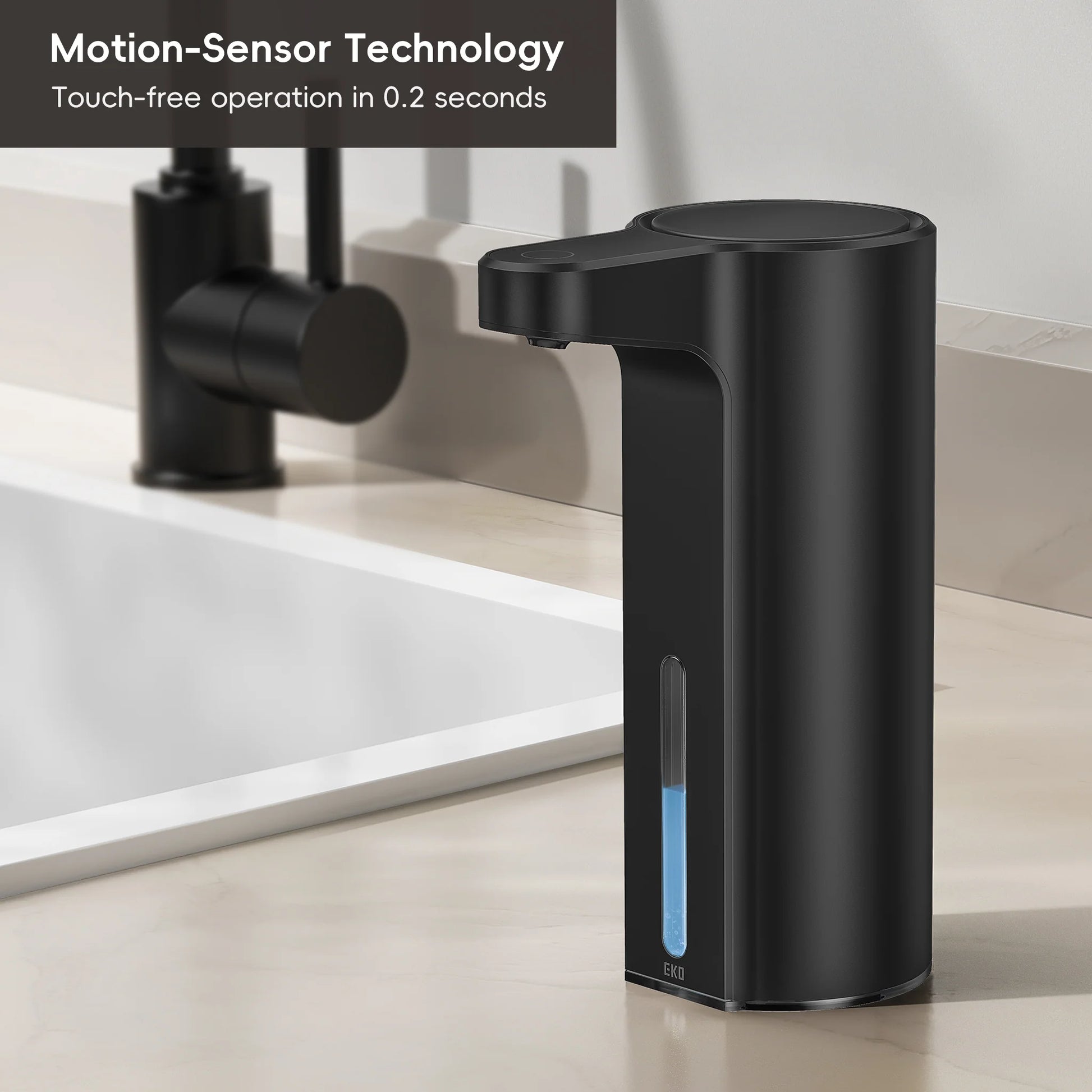 Dispensador Automático de Jabón Aroma Smart Negro USB
