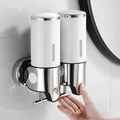 Dispensador Doble de Pared blanco