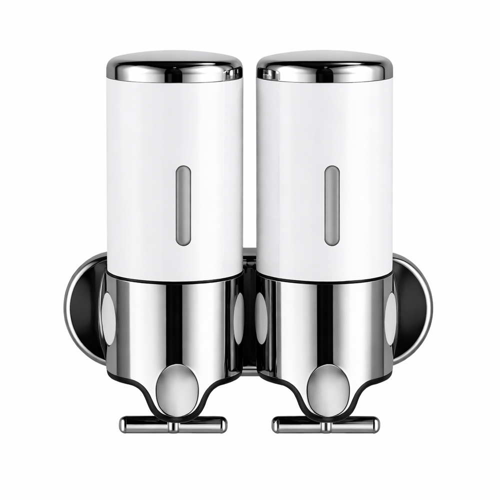 Dispensador Doble de Pared blanco