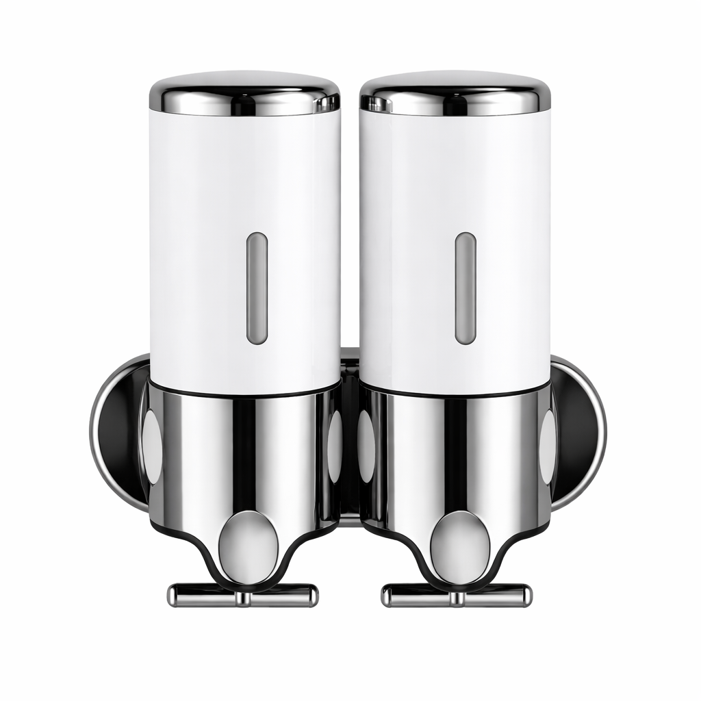 Dispensador Doble de Pared blanco
