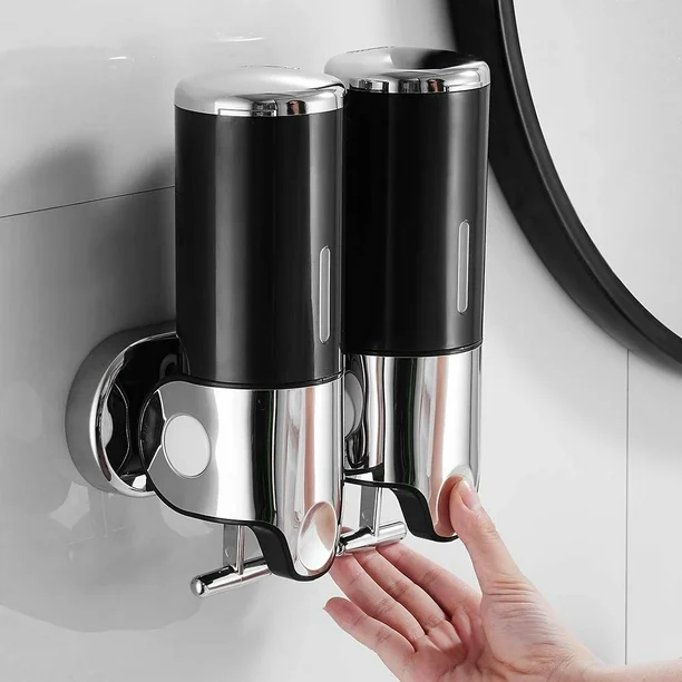 Dispensador Doble de Pared negro