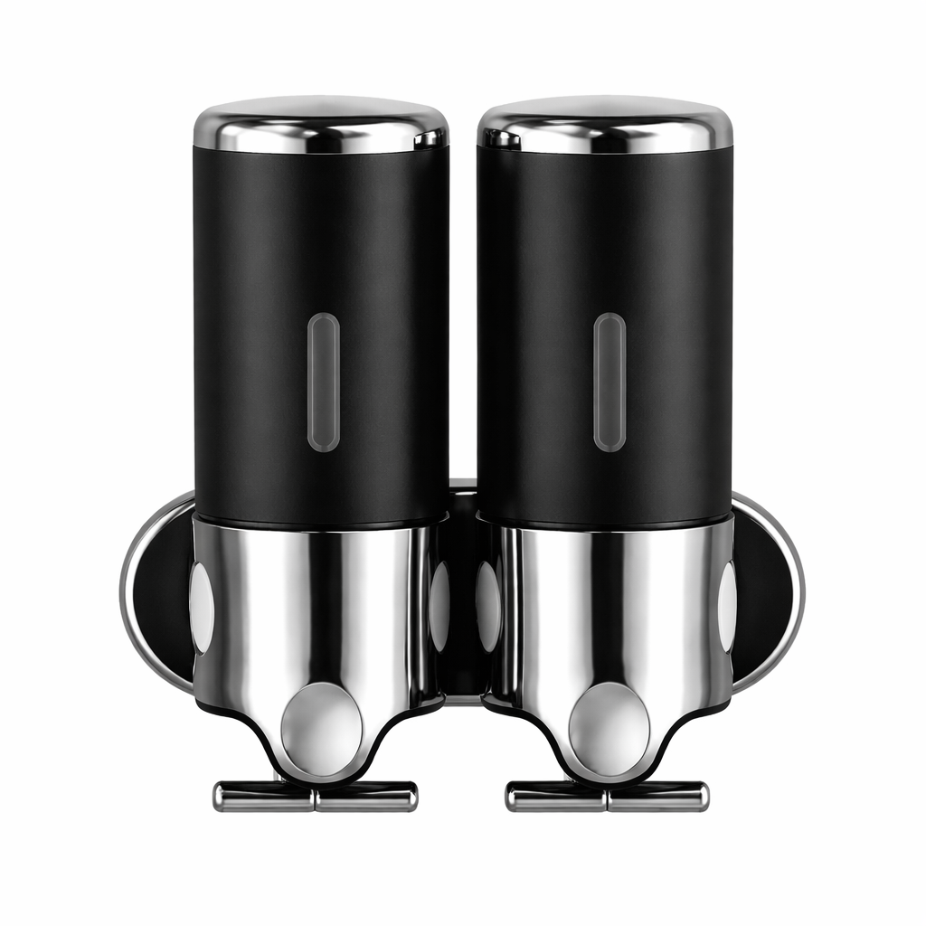 Dispensador Doble de Pared negro