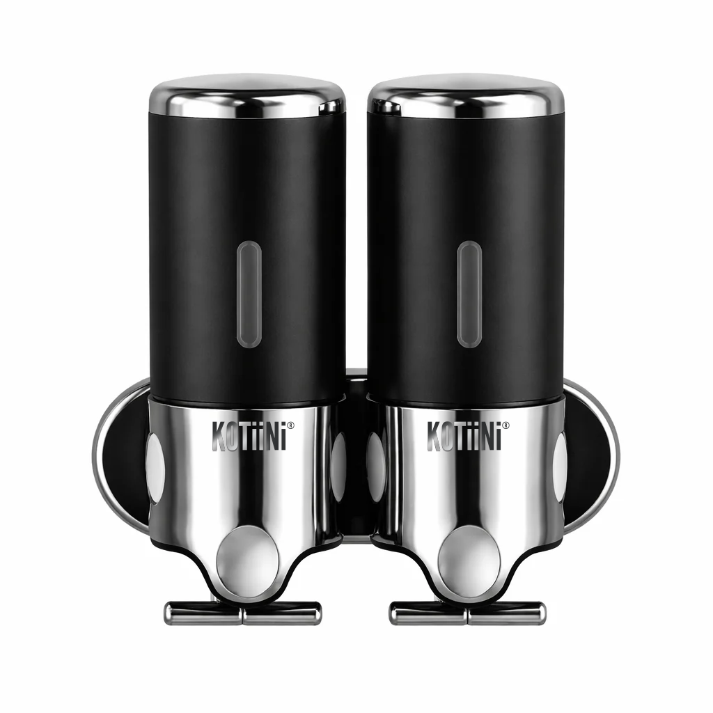Dispensador Doble de Pared negro