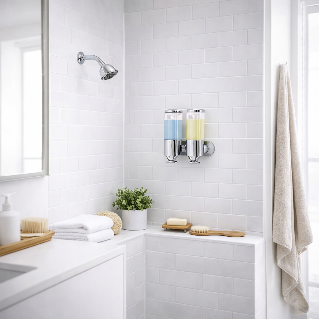 Dispensador Doble de Pared transparente