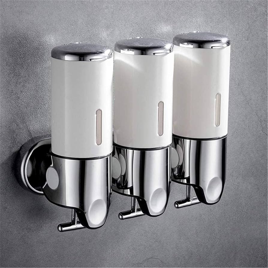 Dispensador Triple de Pared blanco