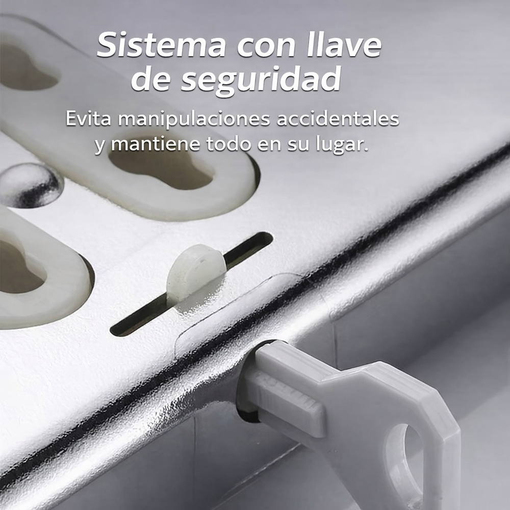 Dispensador Triple de Pared negro