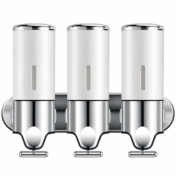 Dispensador Triple de Pared blanco