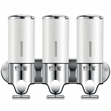 Dispensador Triple de Pared blanco