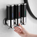 Dispensador Triple de Pared negro