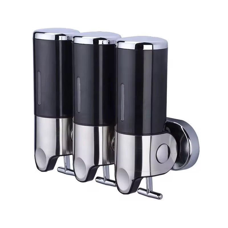 Dispensador Triple de Pared negro
