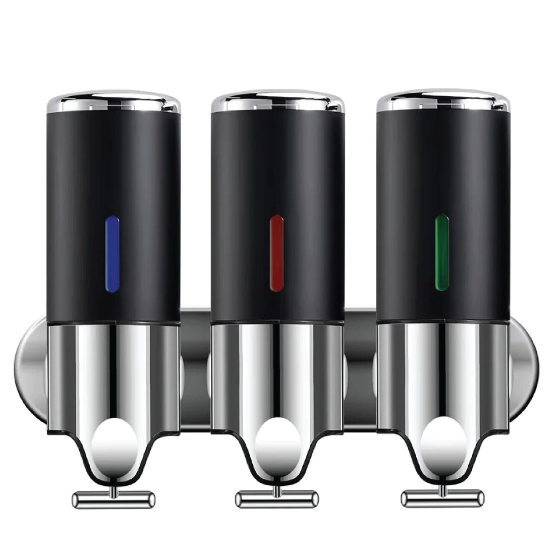 Dispensador Triple de Pared negro