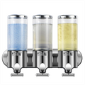 Dispensador Triple de Pared transparente